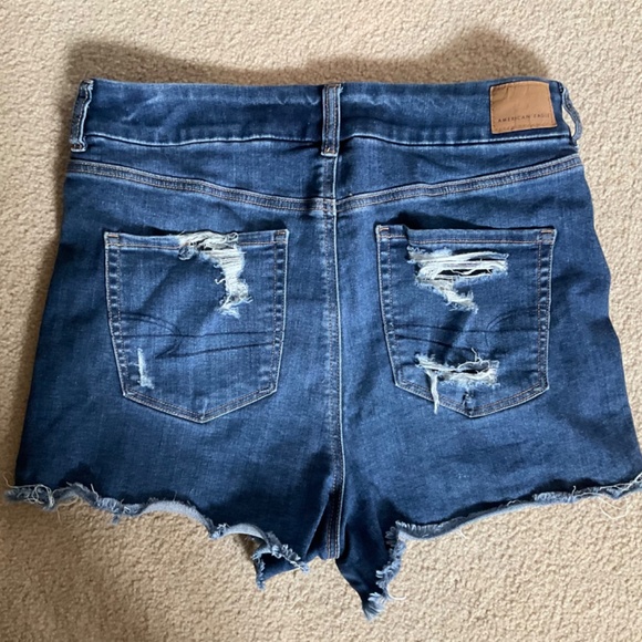 American Eagle Womens Jean shorts size 14 - Picture 2 of 5